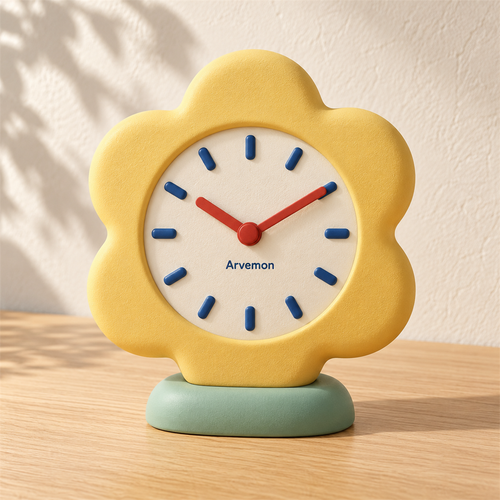 Arvemon Sunny Bloom Table Clock - main product view