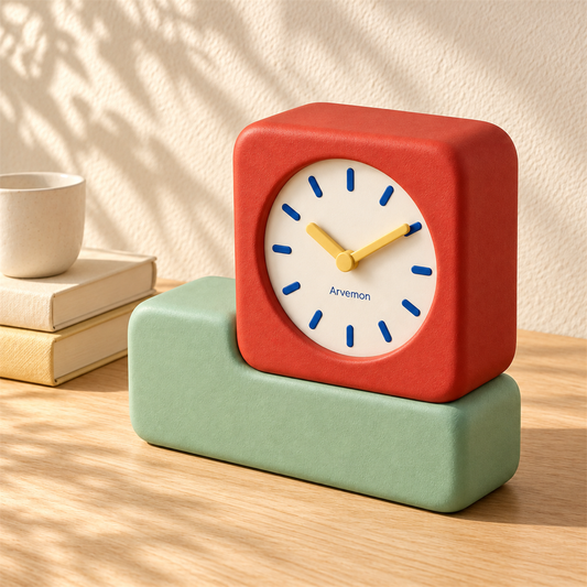 Arvemon Color Block Mantel Clock - main product view