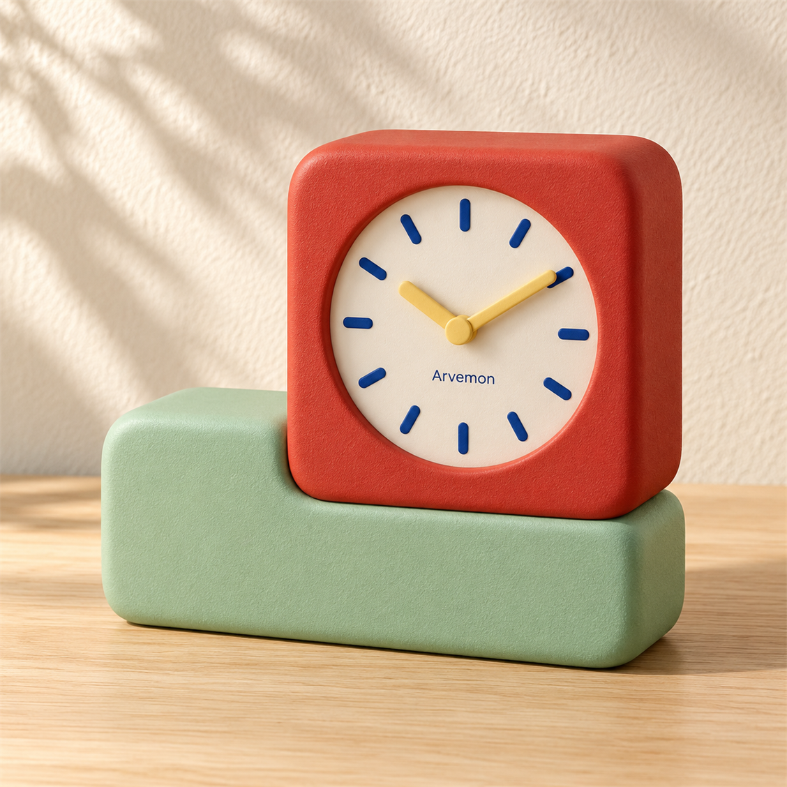 Arvemon Color Block Mantel Clock - secondary product view
