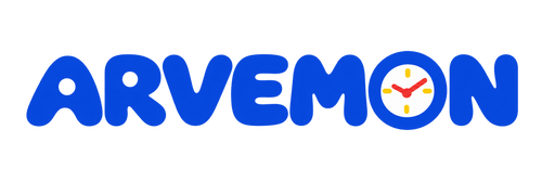 Arvemon playful creative-clock wordmark